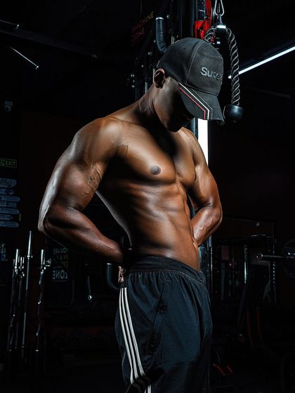 My client's caption says it all: "Every BODY has a story, mine tells the story of HARD WORK!!" This is the physique he built through dedication.