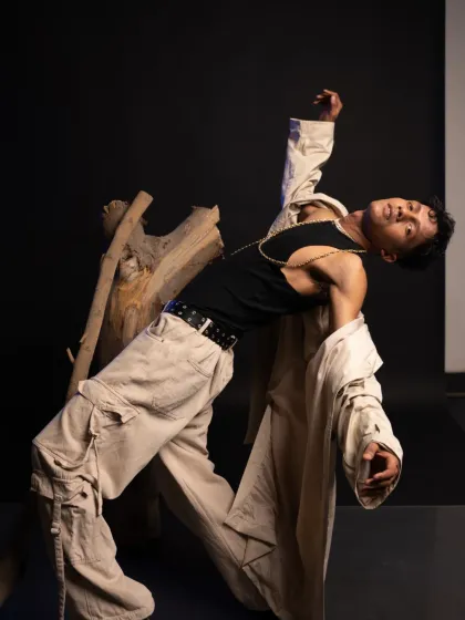 Dance is about expression, captured here in a moment of movement. I look for this same level of artistry and control when I'm judging a competition.