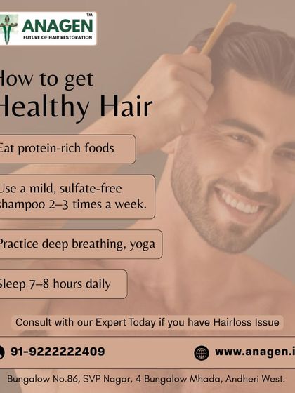 Healthy hair starts with a healthy lifestyle. This guide provides simple, effective tips you can follow every day, such as eating protein rich foods, using a mild shampoo, managing stress through yoga, and getting enough sleep.