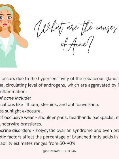 To treat acne effectively, we must first understand its causes. This slide explains how factors like hormones, medications, genetics, and even endocrine disorders like PCOS contribute to breakouts.