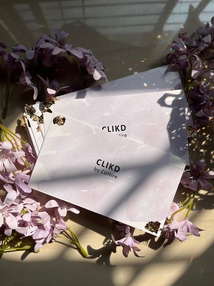 The personalized note for the CLIKD Diwali gift, showcasing how we incorporate branding into every element, right down to the stationery.