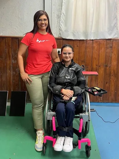 Our founder and Olympian, Suma Shirur, provides personal guidance to Paralympic champion Avani Lekhara. This one on one mentorship is at the core of our coaching philosophy, ensuring every athlete receives the dedicated support they need to excel.