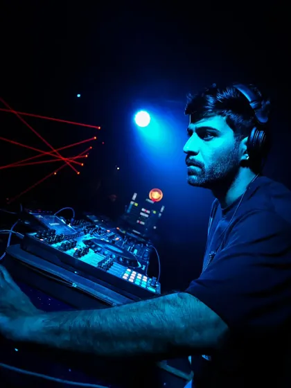 Getting ready for a gig at Klub Hermis in Gurugram. It's always great to play on my home turf and connect with the local scene.