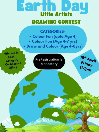 Announcing our Earth Day drawing contest for little artists! We organized this free event with different age categories to encourage creativity and awareness about our planet, with certificates and gifts for the winners.