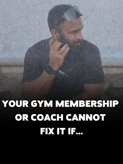 Your gym membership or coach can't fix it if you're not willing to put in the work yourself. The key to your success is in your hands.