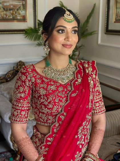 Classic Red & Maroon Bridal Looks photo 41