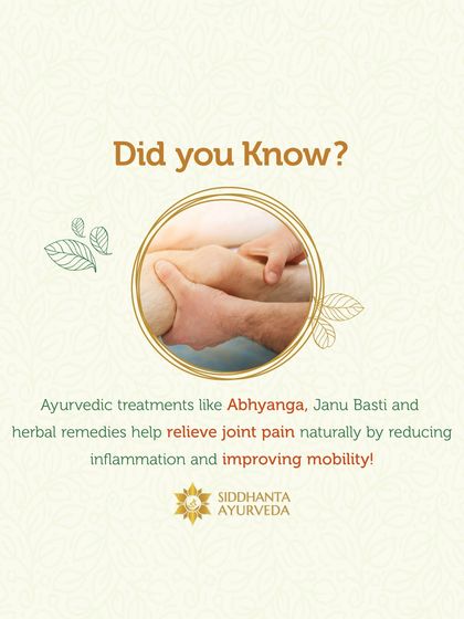 Siddhanta Ayurveda - Pain & Joint Care Ayurvedic Principles & Lifestyle Guidance photo 6