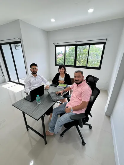A strategy session with my team at our new branch in Thailand. We are equipped to handle cross-border legal documentation and commercial contracts, providing seamless service between India and Thailand.