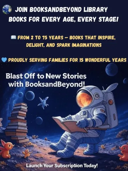 Blast off to new stories with our library service, designed for every age and every stage from 2 to 75 years. This visual shows how we've been sparking imaginations and serving families for over 15 years. Launch your subscription and explore new worlds today.