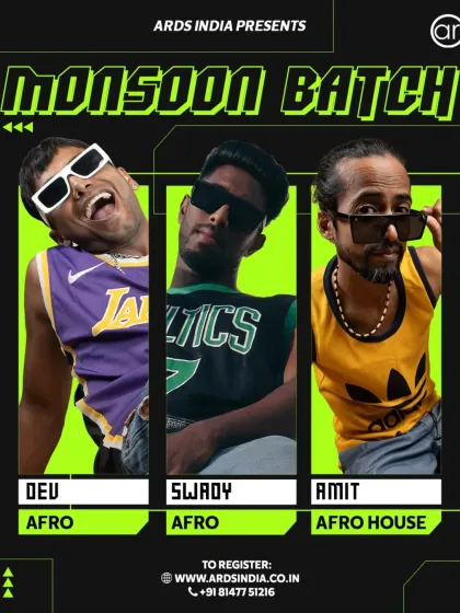 More instructors for our Monsoon Batch! Get ready to immerse yourself in the joy of dance with our Afro and Afro House specialists.