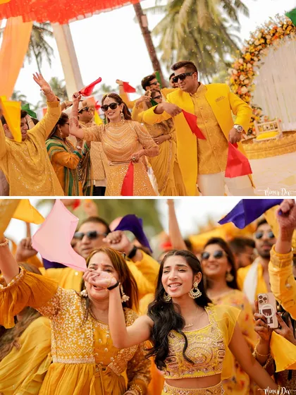 More moments from our colorful Haldi and Mehendi events, capturing the joy, laughter, and beautiful details.