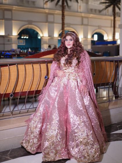 The details on this gown were incredible. I wanted my makeup to be equally glamorous, with a focus on glowing skin and defined eyes.