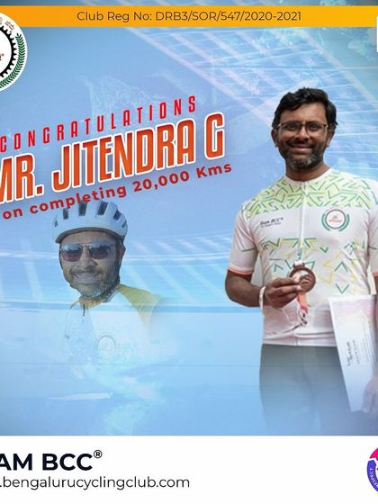 Congratulations to Mr. Jitendra G on completing 20,000 kms. Your journey is a great example of consistency.