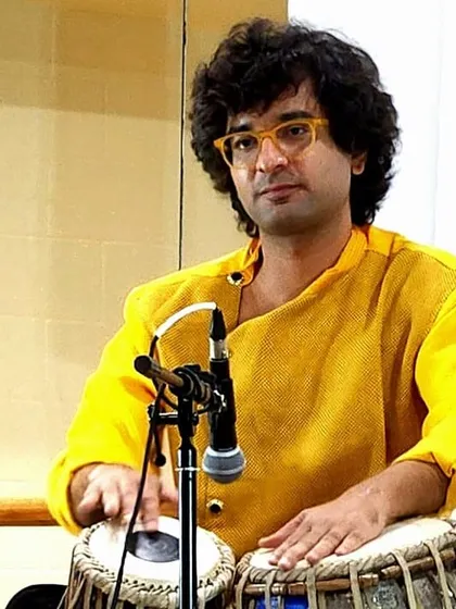 A portrait of me during the soundcheck for a vocal accompaniment concert. Ensuring the sound is perfect is a critical part of the pre-show ritual.
