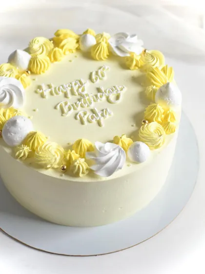 A slice of tropical bliss. My fresh Pineapple Cake is made with handpicked pineapples, never canned, for a moist and naturally sweet flavor. This one was for a 60th birthday.