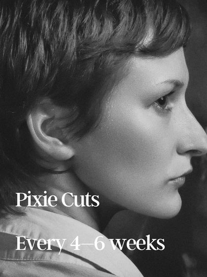 Pixie cuts require more frequent maintenance to keep their shape. I suggest a trim every 4 to 6 weeks to ensure your short style stays sharp and perfectly structured.
