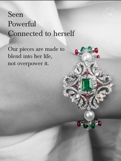 Seen. Powerful. Connected to herself. Our pieces are made to blend into her life, not overpower it.