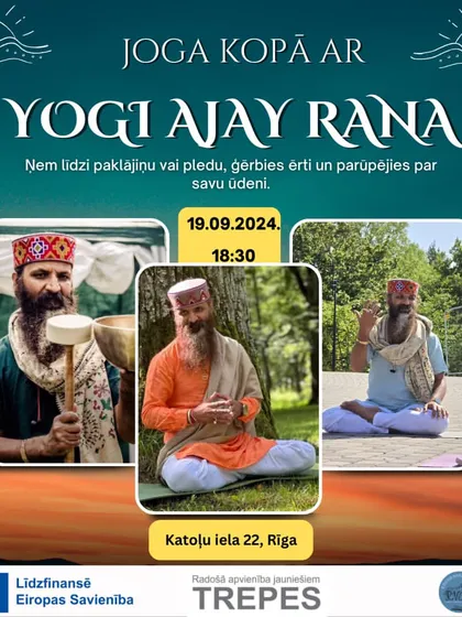 A poster for one of my upcoming yoga events in Riga, Latvia. My message is simple: "No Yoga, No Life. Know Yoga, Know Life."