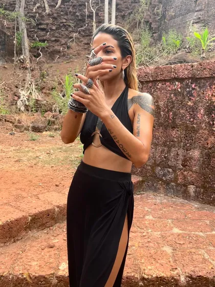 A behind-the-scenes shot from the music video for 'Hide'. We shot this two years ago, and I'm still so proud of what our small, talented team created.