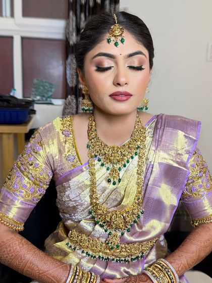 Sneha Kiran - Bridal & Event Makeup Artistry Traditional South Indian Muhurtham Brides photo 81