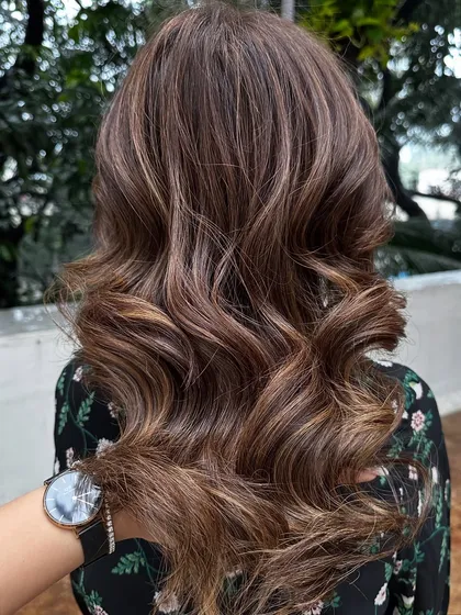 A little gallery of some of my favorite brunette work from the month. From deep chocolate to warm cinnamon and caramel, each color is custom-mixed for the client.