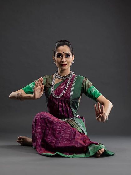 Embodying Mahagauri, the eighth form of Durga, for my Navaratri photo series. The pose conveys a sense of peace, purity, and benevolence.