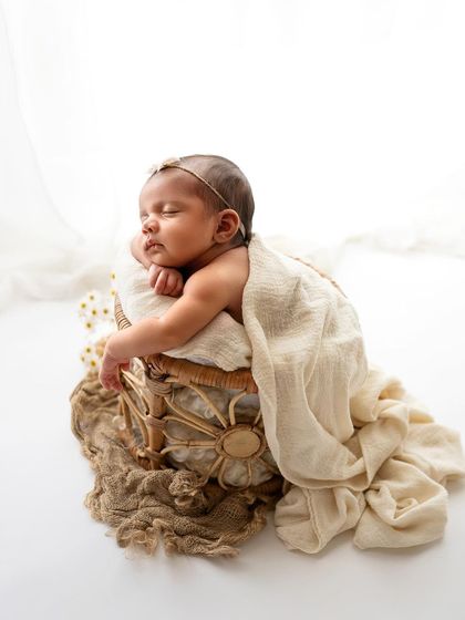 A side view of this sweet boho setup. The soft, natural light coming from the side creates beautiful, gentle shadows.