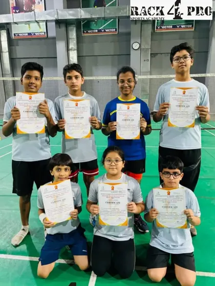 More of our talented players with their certificates from the District Badminton Championship. Each certificate represents hours of practice and commitment.