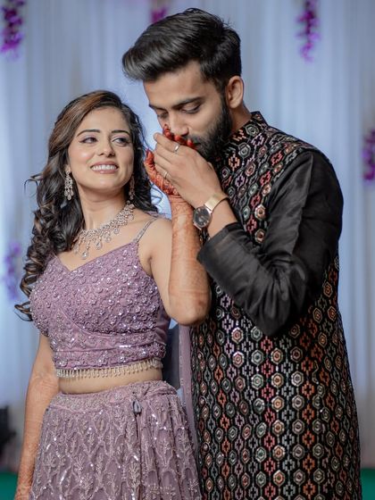 Such a sweet moment. Her makeup looks fresh and flawless, even up close. It's all about those little details.