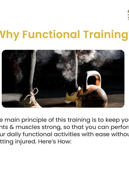 Why functional training? The main principle is to keep your joints and muscles strong so you can perform daily activities with ease and without getting injured.