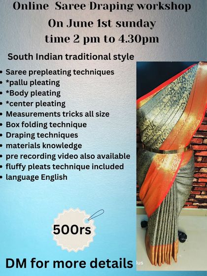 My online workshops are interactive, and I always make sure to include complimentary techniques like fluffy pleats.