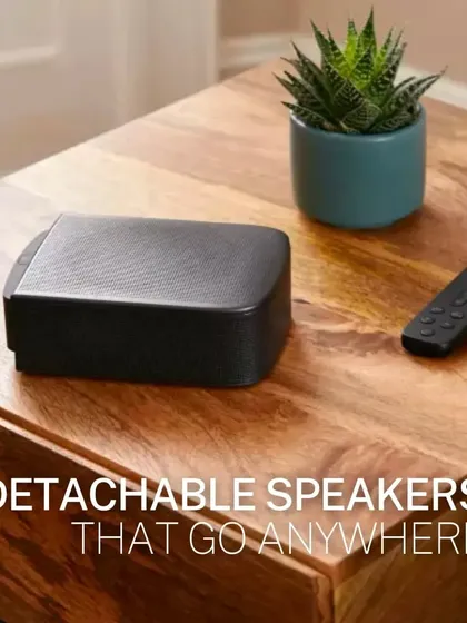 Experience the ultimate 3D sound with the JBL Bar 9.1. This system supports Dolby Atmos and features detachable speakers for real surround sound in seconds. You can even connect multiple 4K devices directly through the soundbar.