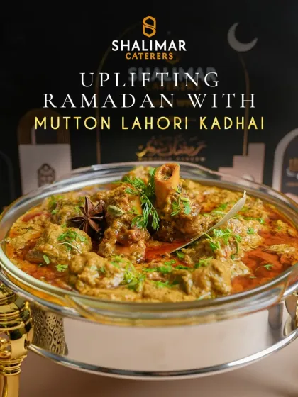 Uplifting Ramadan with our Mutton Lahori Kadhai. This dish, known for its bold and aromatic spices, brings an authentic taste of Lahore to your Iftar table.