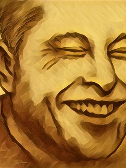 The original sand portrait of Elon Musk, presented in a warm, golden tone. This version emphasizes the natural, earthy medium of the artwork.