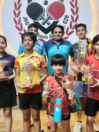 Our Alightians with their impressive haul of trophies from an open tournament. We secured wins and podium finishes across multiple age categories.