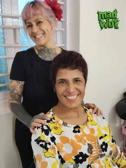 A final look at Sarita's incredible new pixie haircut. She walked out feeling ready for anything, proving that a 'big chop' can be the most liberating experience.