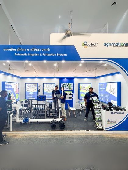 Our modern and spacious stall at the Krishithon 2024 event in Nashik.