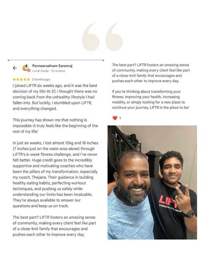 Liftr - 6-Week Body Transformation Program 6-Week Transformation Stories photo 81