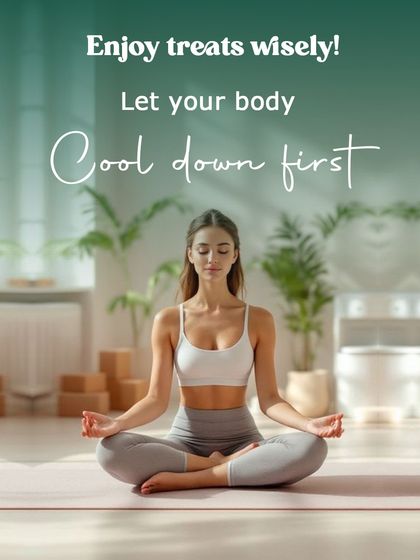 To enjoy treats wisely, let your body cool down first. This simple practice helps protect your digestive fire and overall health.