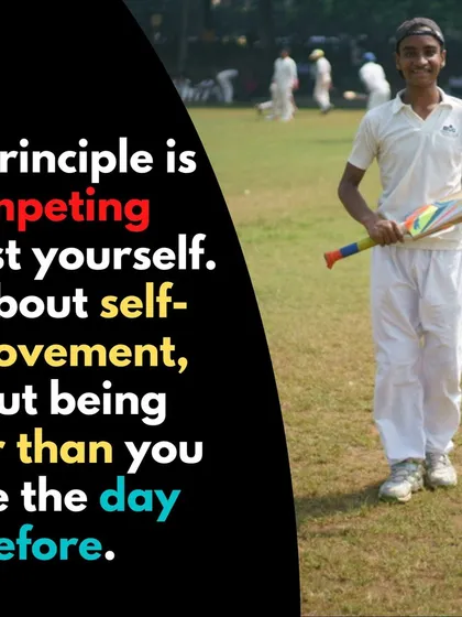 The real competition is with yourself. We encourage a culture of self-improvement, where every player is focused on being better than they were the day before.