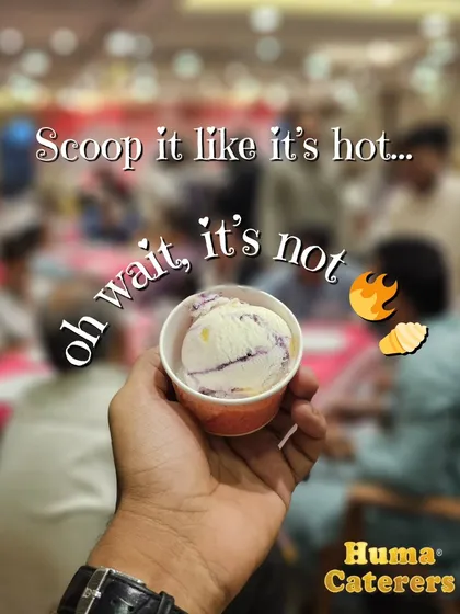 A scoop of our delicious ice cream, a perfect way to end a meal. We offer a variety of flavors to suit every palate.