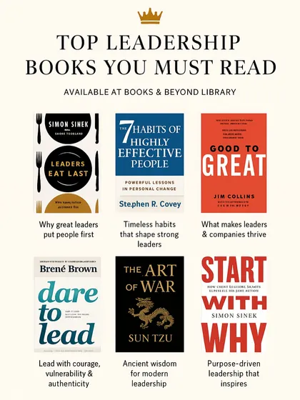 For those looking to grow and lead, we have a curated collection of top leadership books. Find timeless wisdom from authors like Stephen Covey, Simon Sinek, and Brené Brown to inspire your personal and professional journey.