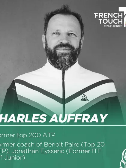 Learn from the best. We are proud to have coaches like Charles Auffray, a former top 200 ATP player and coach to world-class professionals, as part of our consulting team.