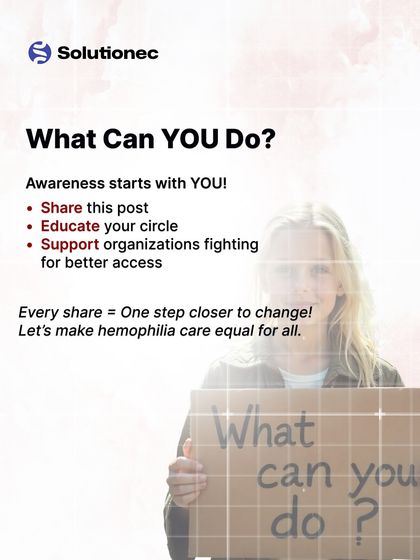 Awareness starts with you. This call to action for World Hemophilia Day empowers our community to share, educate, and support organizations fighting for better access to care, making hemophilia care equal for all.