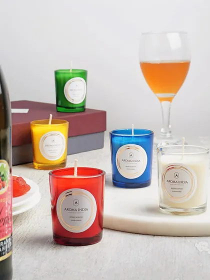 Our colorful votives add a touch of magic to any decor setting. They are a must-have for adding charm to your rangoli this Diwali or for creating a beautiful centerpiece for any celebration.