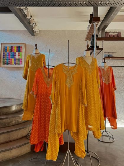 A wider view of the Sheetal Batra collection, showcasing the effortless charm of her designs.