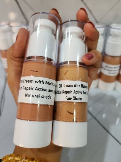 My BB cream is a 3-in-1 moisturizer, sunscreen, and foundation for a natural, no-makeup look. It contains shea butter to nourish the skin and is available in natural and fair shades.