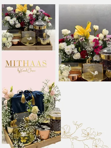 This collage highlights how I elevate the gifting experience by pairing handcrafted desserts with artfully arranged floral bouquets. It's a testament to refined taste where sophistication meets sweetness.