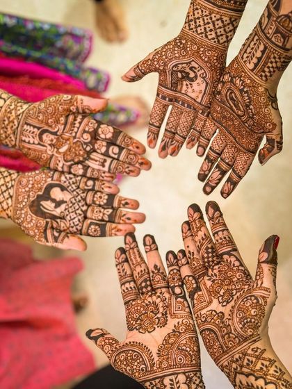 Designs for the bride and her new family. It's always special to create these connecting pieces of art for such an important celebration.