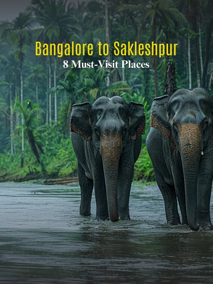 A promotional image for our Bangalore to Sakleshpura trip, highlighting the region's rich wildlife.